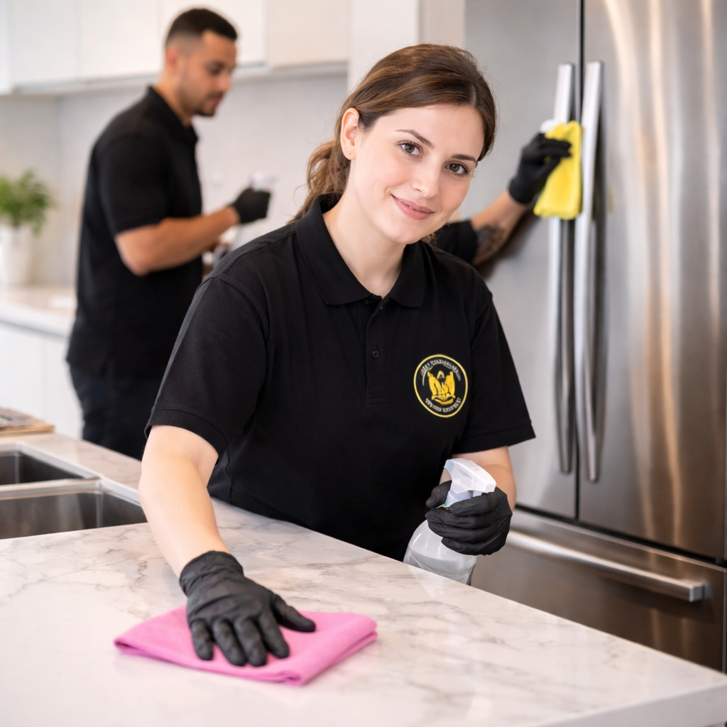 Reinigungsfirma in Kanton Aargau bei der Arbeit